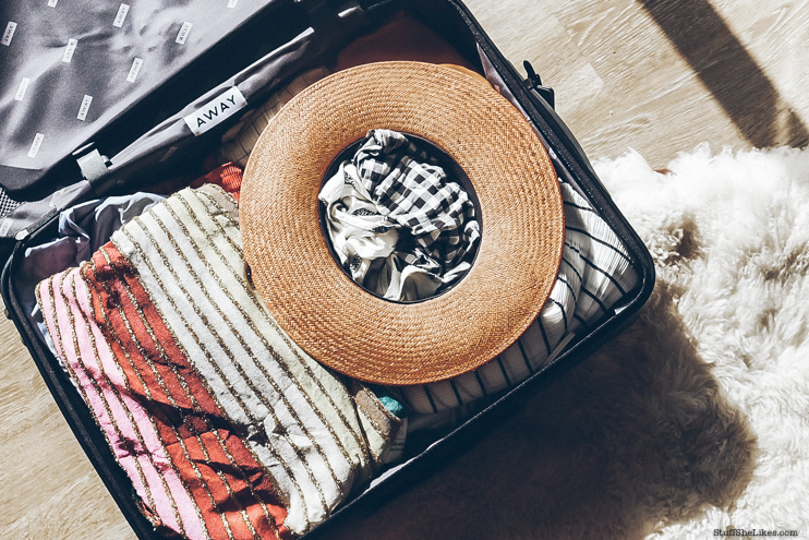 How to pack baseball caps in luggage